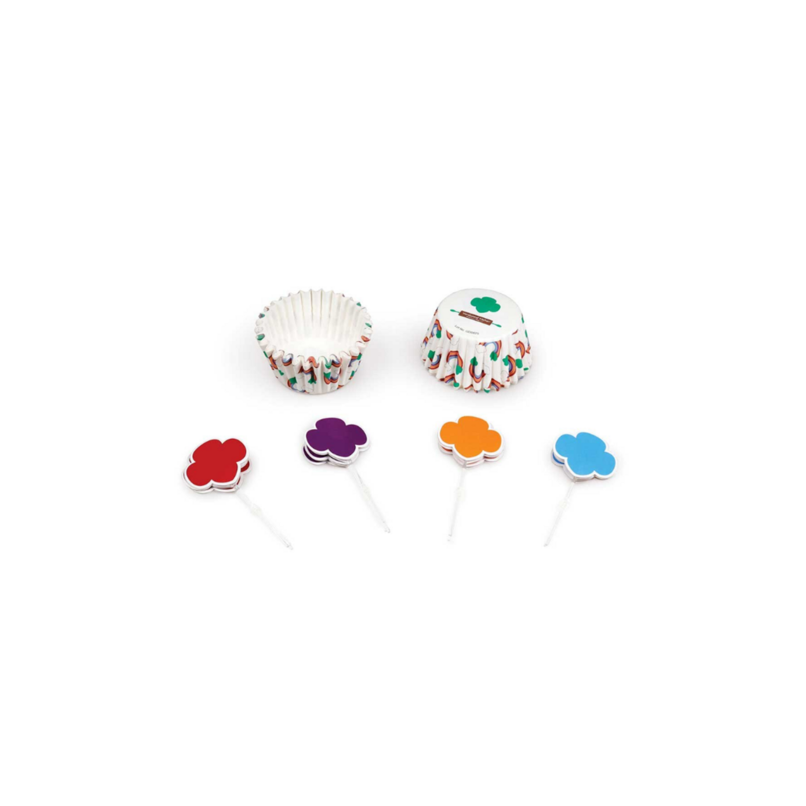 Girl Scout Merchandise Bridging Rainbow Cupcake Party Set