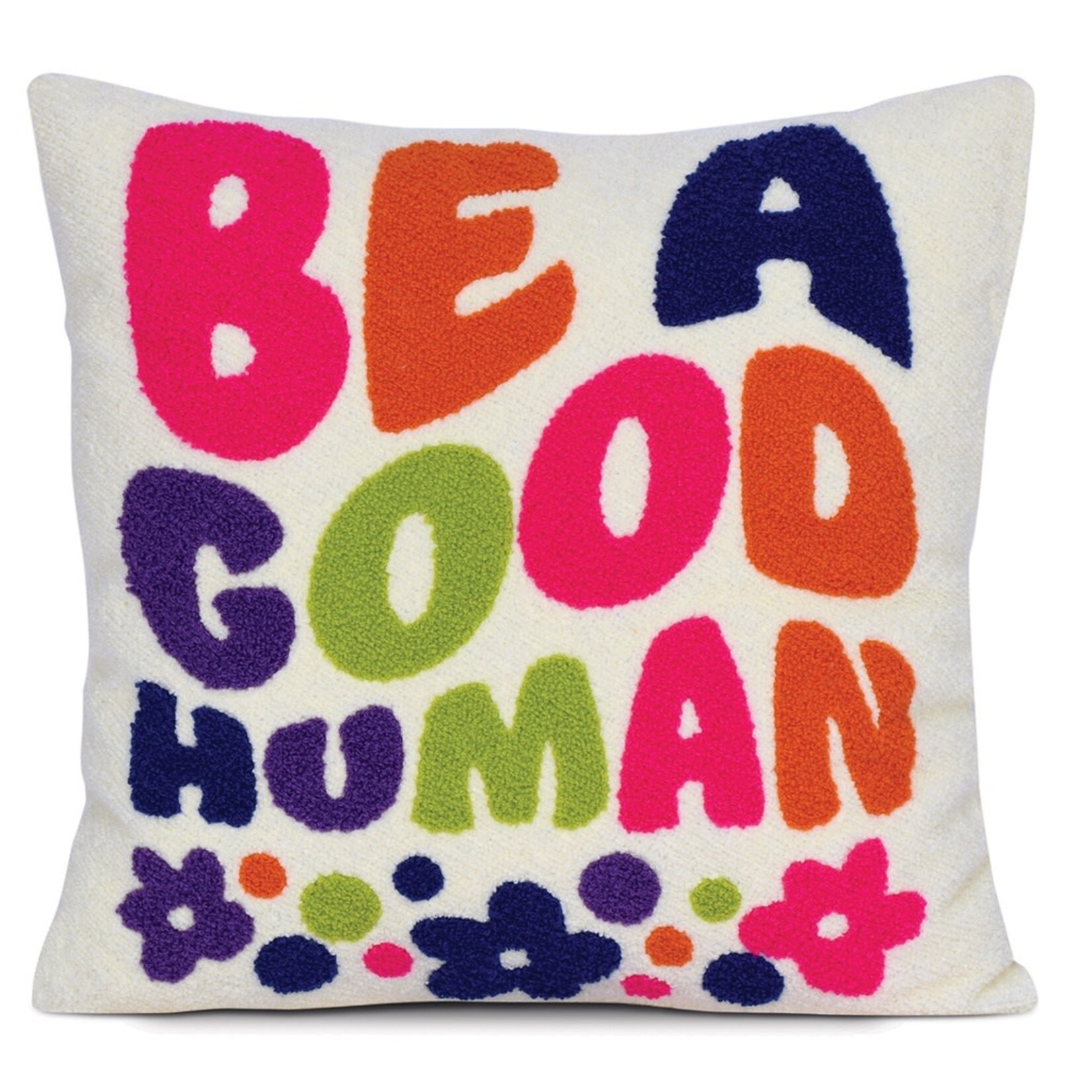 iScream Be a Good Human Chenille Pillow