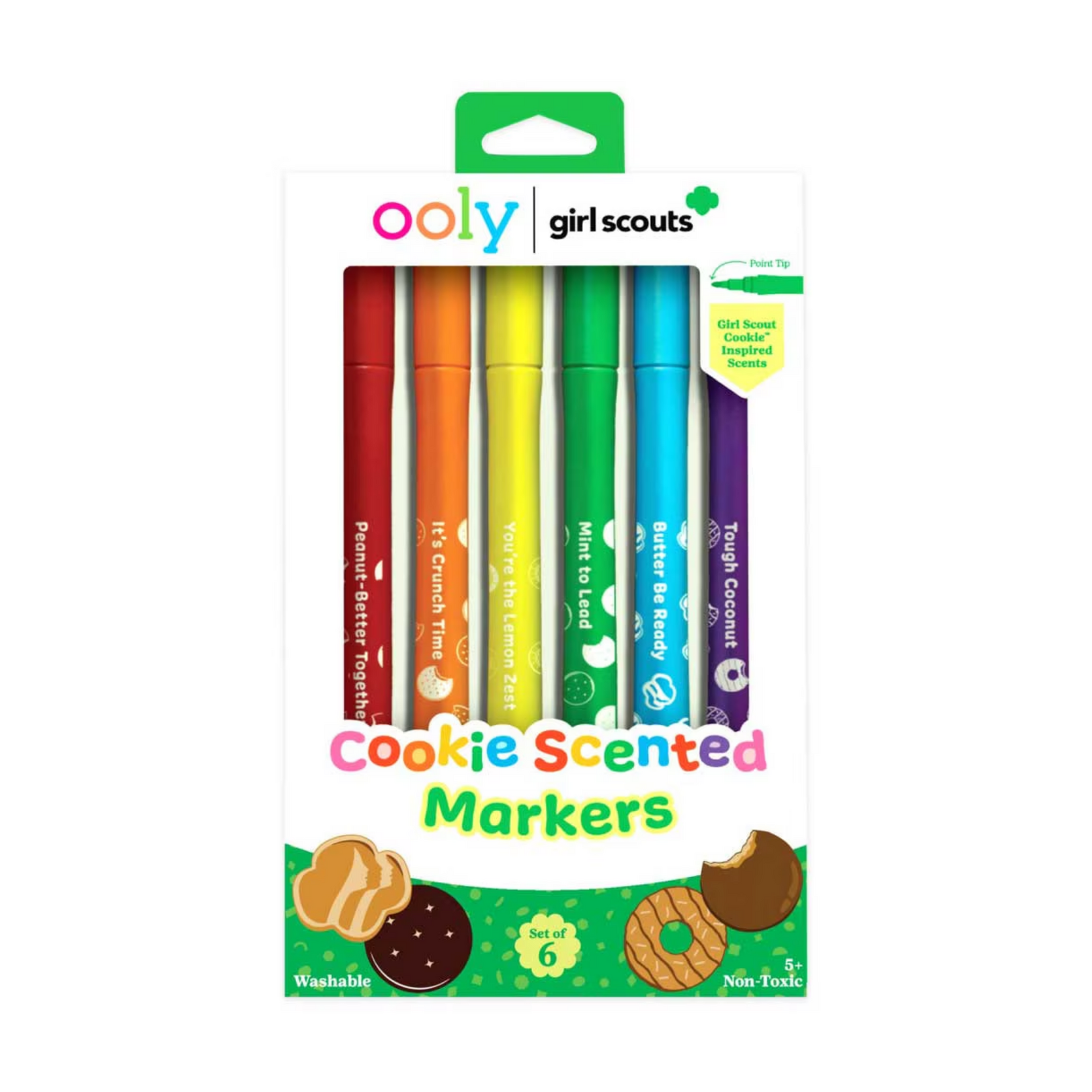 OOLY X GIRL SCOUTS COOKIE SCENTED MARKERS (SET OF 6)