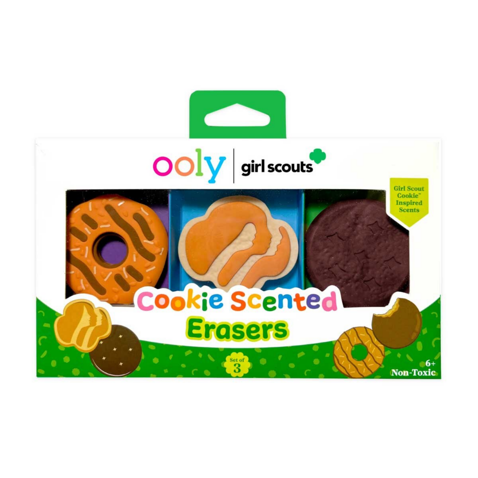 OOLY X GIRL SCOUTS COOKIE SCENTED ERASER (SET OF 3)