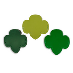 Girl Scout Merchandise TREFOIL FUN FINDS TREFOIL * LEATHERETTE * BOOKMARK - SET OF 3