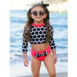 Mia Belle Peace and Polka Dots Two Piece Swimsuit