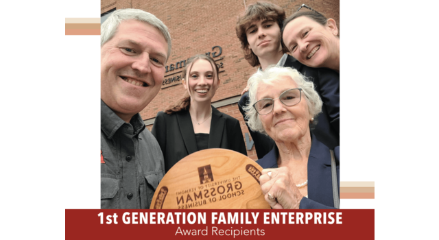 Vermont Legacy and Family Enterprise Award Recipients
