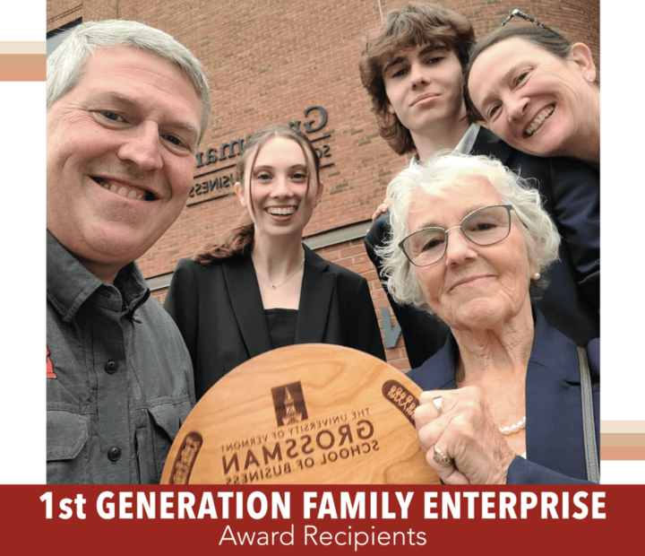 Vermont Legacy and Family Enterprise Award Recipients