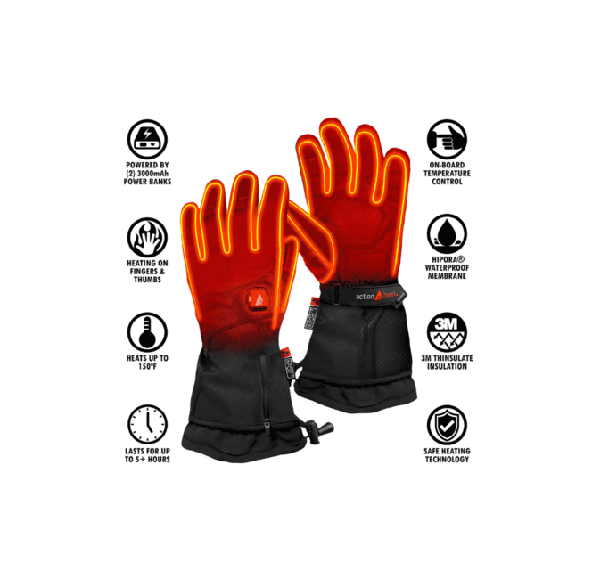ActionHeat Men's 5V Premium Heated Gloves