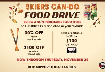 Skiers Can-Do Food Drive