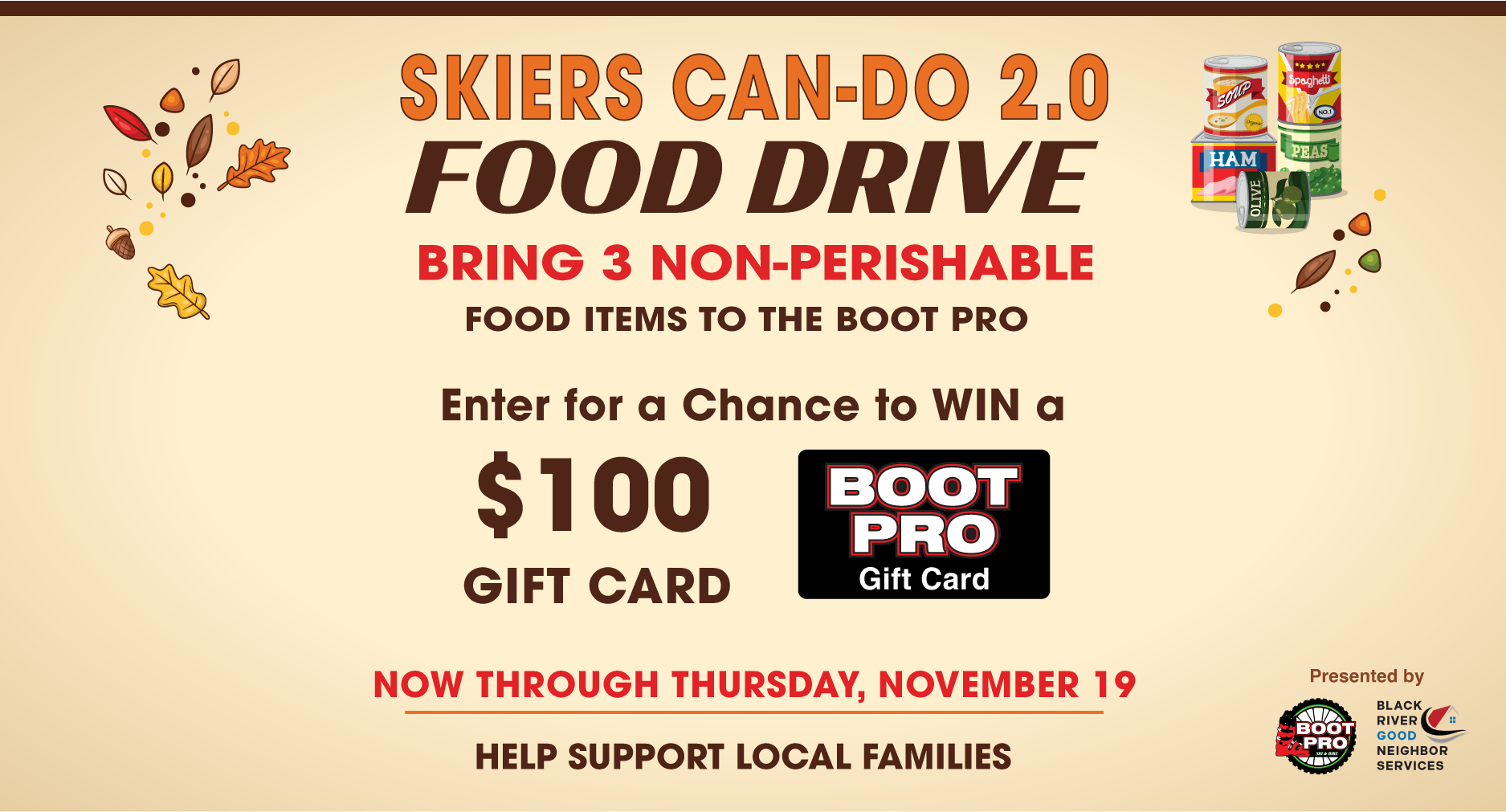 Skiers CAN-DO Food Drive 2026