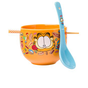 Ceramic Bowl with Chopsticks & Spoon ( Garfield ) Garfield