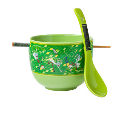 Ceramic Bowl with Wand & Spoon ( Rick and Morty ) Rick and Morty