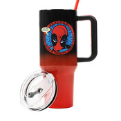 Straw Glass ( Marvel ) Deadpool Merc With a Mouth