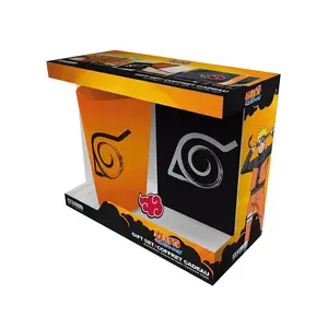 Gift set ( Naruto Shippuden ) Glass / Notebook / Pin