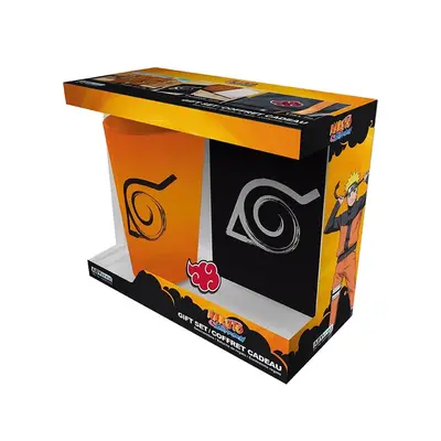 Gift set ( Naruto Shippuden ) Glass / Notebook / Pin