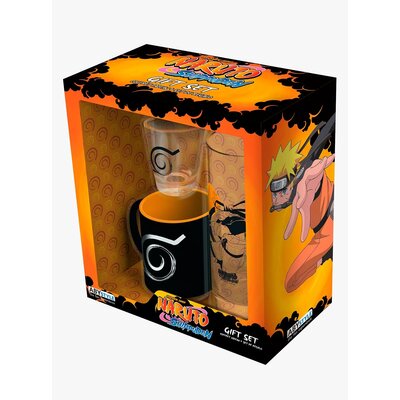 Coffret Cadeau ( Naruto Shippuden ) Verre /  Tasse Expresso / Shooter