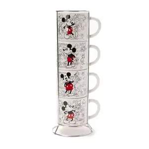 Set of 4 espresso cups ( Disney ) Mickey Mouse