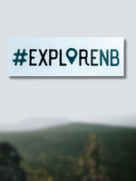 #ExploreNB Bumper Sticker