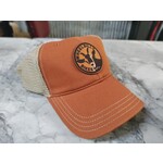 WBB Trucker Hat Garment Washed - Orange/Khaki