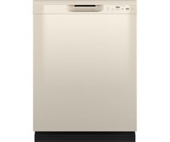 GE GE Dry Boost Front Control 24-in Built-In Dishwasher (Bisque) ENERGY STAR, 55-dBA  MODEL# GDF535PGRCC