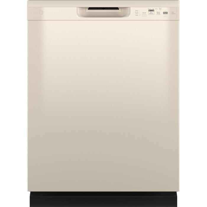 GE GE Dry Boost Front Control 24-in Built-In Dishwasher (Bisque) ENERGY STAR, 55-dBA  MODEL# GDF535PGRCC