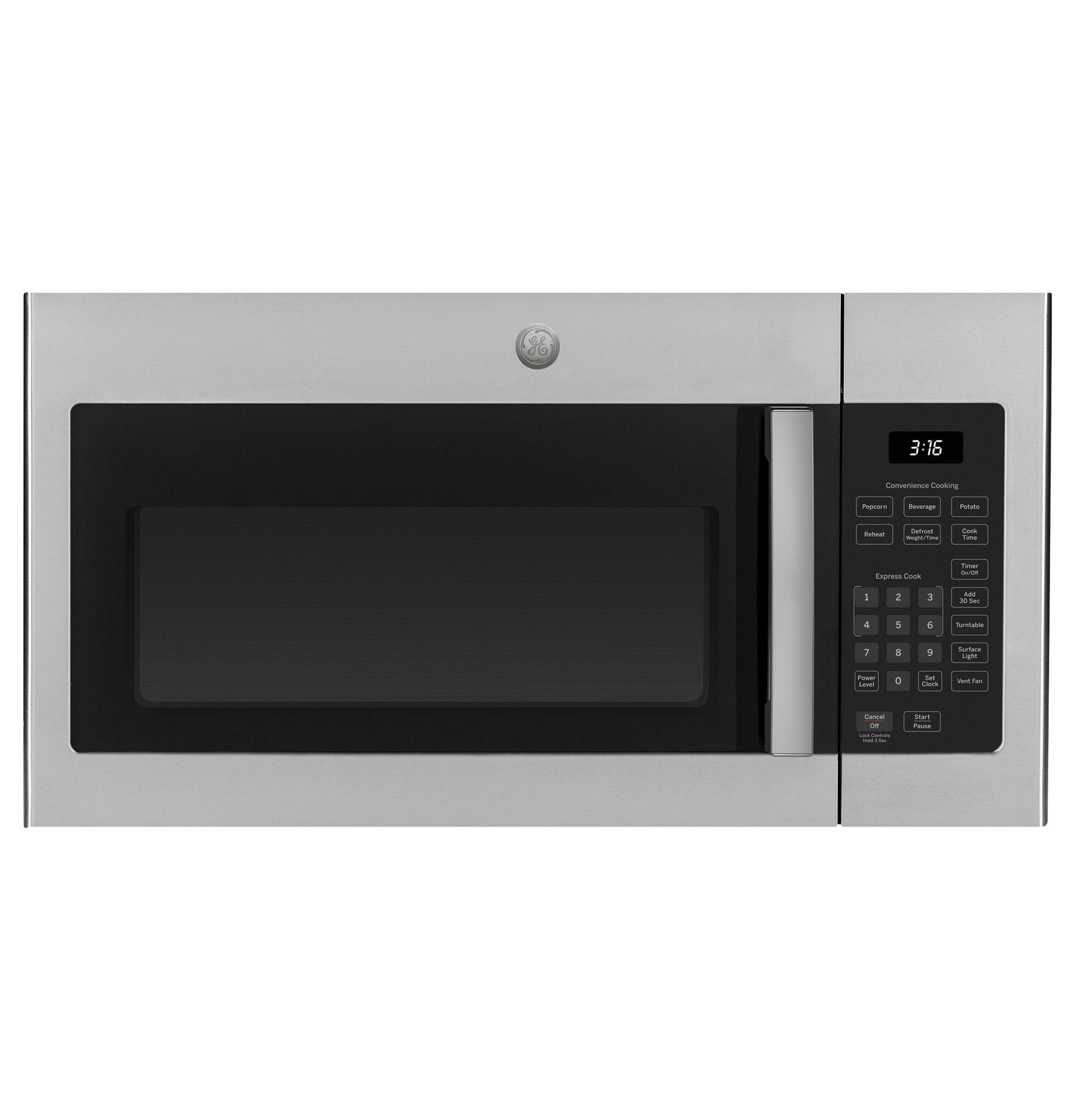 GE GE 1.6-cu ft 1000-Watt Over-the-Range Microwave (Stainless Steel) MODEL# JVM3160RFSS Stock# 1359-02