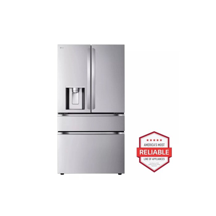 LG LG 28 cu. ft. Smart Standard-Depth MAX™ 4-Door French Door Refrigerator with Full-Convert Drawer™  MODEL# LF29H8330S