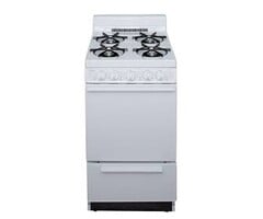 Holiday 20-in 4 Burners 2.4-cu ft Freestanding Natural Gas Range (White)  MODEL# SAK101OO    Stock# 1002-02