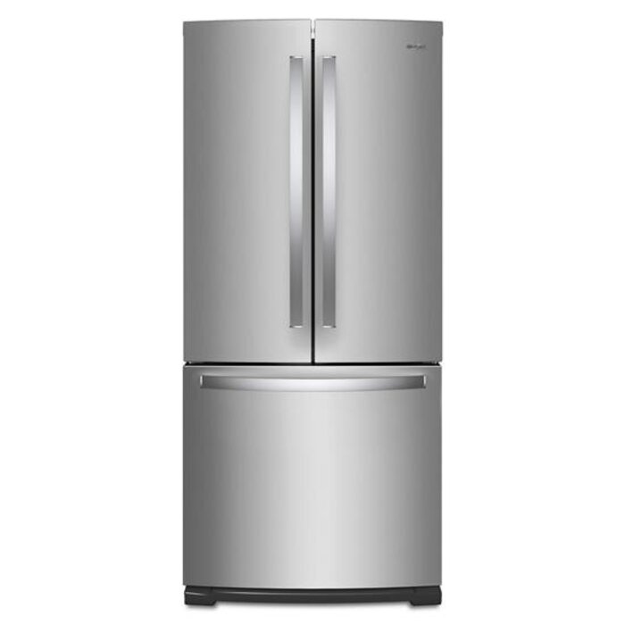 Whirlpool WHIRLPOOL 19.6-cu ft French Door Refrigerator with Ice Maker (Fingerprint Resistant Stainless Steel)  MODEL# WRF560SMHZ    Stock# 1001-40