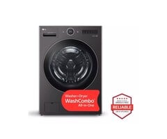 LG LG TurboWash360 5-cu ft Capacity Black Steel Ventless All-in-One Washer/Dryer Combo with Steam Cycle ENERGY STAR  MODEL# WM6998HBA