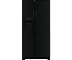 Frigidiare Frigidaire 22.3-cu ft Side-by-Side Refrigerator with Ice Maker, Water and Ice Dispenser (Black) ENERGY STAR. Model# FRSS2323AB Stock# 1349-06