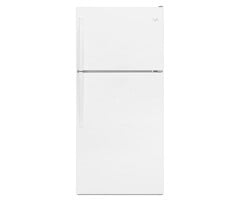 Whirlpool WHIRLPOOL 18.2-cu ft Top-Freezer Refrigerator (White) Model# WRT318FZDW Stock# J022