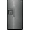 Frigidaire Gallery FRIGIDAIRE  Gallery 25.6-cu ft Side-by-Side Refrigerator with Ice Maker, Water and Ice Dispenser (Fingerprint Resistant Black Stainless Steel) ENERGY STAR  MODEL# GRSS2652AD