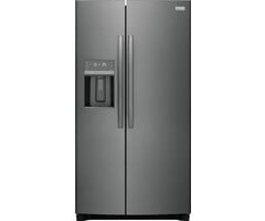 Frigidaire Gallery FRIGIDAIRE  Gallery 25.6-cu ft Side-by-Side Refrigerator with Ice Maker, Water and Ice Dispenser (Fingerprint Resistant Black Stainless Steel) ENERGY STAR  MODEL# GRSS2652AD