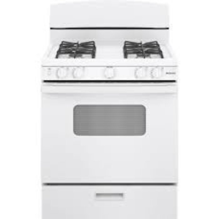 Hotpoint Hotpoint 30-in 4 Burners 4.8-cu ft Freestanding Natural Gas Range (White)  MODEL# RGBS330DRWW    Stock# 1419-01