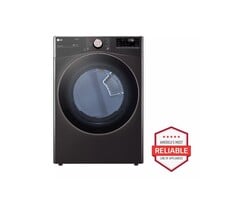 LG LG TrueSteam 7.4-cu ft Reversible Side Swing Door Stackable Steam Cycle Smart Gas Dryer (Black) ENERGY STAR  MODEL# DLGX4001B
