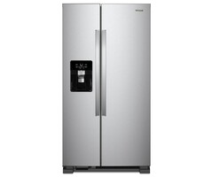 Whirlpool WHIRLPOOL WHIRLPOOL 24.5-cu ft Side-by-Side Refrigerator with Ice Maker, Water and Ice Dispenser (Fingerprint Resistant Stainless Steel)  MODEL# WRS555SIHZ    Stock# E637