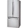 Counter-depth 22-cu ft 4-Door Smart French Door Refrigerator with Ice Maker, Water and Ice Dispenser (Fingerprint Resistant) ENERGY STAR  MODEL# LFC22770ST    Stock# LG256