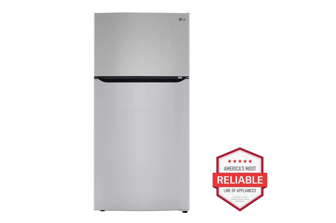 LG LG Internal Water Dispenser 23.8-cu ft Top-Freezer Refrigerator (Stainless Steel) Garage Ready ENERGY STAR MODEL# LRTLS2403S