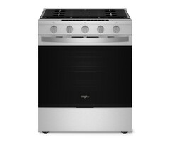 Whirlpool WHIRLPOOL 30-inch Smart Slide In Gas Range with Air Cooking Technology, No Preheat Air Fry, Steam/Self Clean and High Speed Preheat  MODEL# WSGS7530RZ