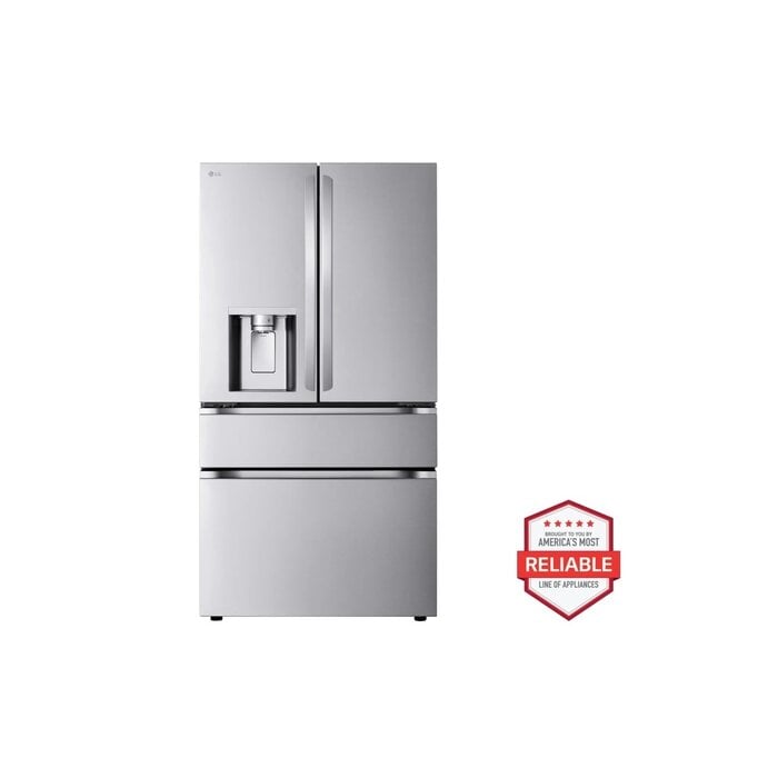 LG LG 25 cu. ft. Smart Counter-Depth MAX™ 4-Door French Door Refrigerator with Full-Convert Drawer MODEL# LF25G8330S