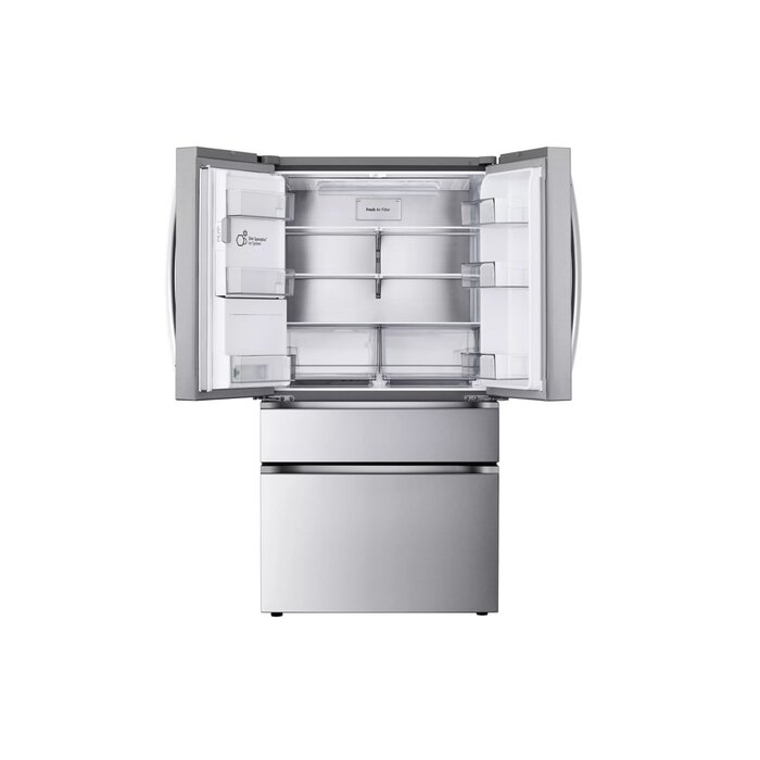 LG 25 cu. ft. Smart Counter-Depth MAX™ 4-Door French Door Refrigerator with Full-Convert Drawer MODEL# LF25G8330S