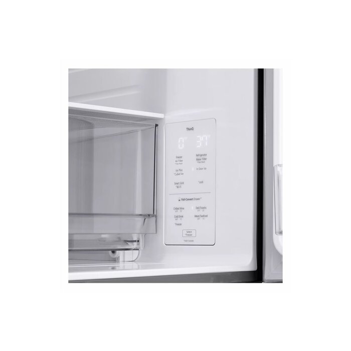 LG 25 cu. ft. Smart Counter-Depth MAX™ 4-Door French Door Refrigerator with Full-Convert Drawer MODEL# LF25G8330S