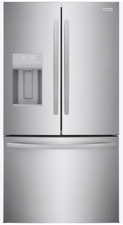 Frigidiare Frigidaire 27.8-cu ft French Door Refrigerator with Ice Maker, Water and Ice Dispenser (Fingerprint Resistant Stainless Steel) ENERGY STAR MODEL# FRFS282LAF