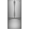 GE GE Counter-depth 18.6-cu ft French Door Refrigerator with Ice Maker and Water dispenser (Stainless Steel) ENERGY STAR  MODEL# GWE19JYLFS