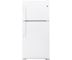 GE GE 21.9-cu ft Top-Freezer Refrigerator (White) Garage Ready MODEL# GTS22KGNRWW