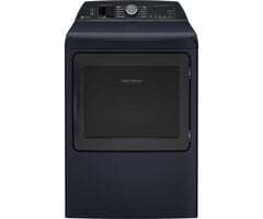 GE GE 7.3-cu ft Steam Cycle Vented Smart Electric Dryer (Sapphire Blue) ENERGY STAR  MODEL# PTD90EBPTRS