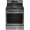 Frigidaire Gallery FRIGIDAIRE Gallery 30-in 5 Burners 5.1-cu ft Self & Steam Cleaning Air Fry Convection Oven Freestanding Natural Gas Range (Smudge-proof Black Stainless Steel)  MODEL# GCRG3060BD    Stock# 9905-06