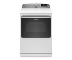 MAYTAG Smart Capable 7.4-cu ft Steam Cycle Vented Smart Electric Dryer (White) ENERGY STAR  MODEL# MED7230HW