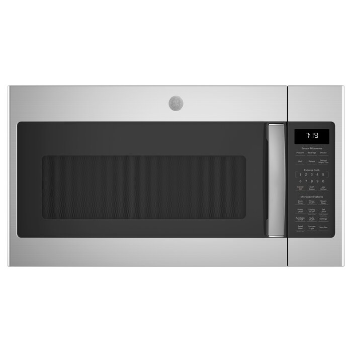GE GE 1.9-cu ft 1000-Watt 29.75-in Over-the-Range Microwave with Sensor Cooking (Stainless Steel)  MODEL# JNM7196SKSS