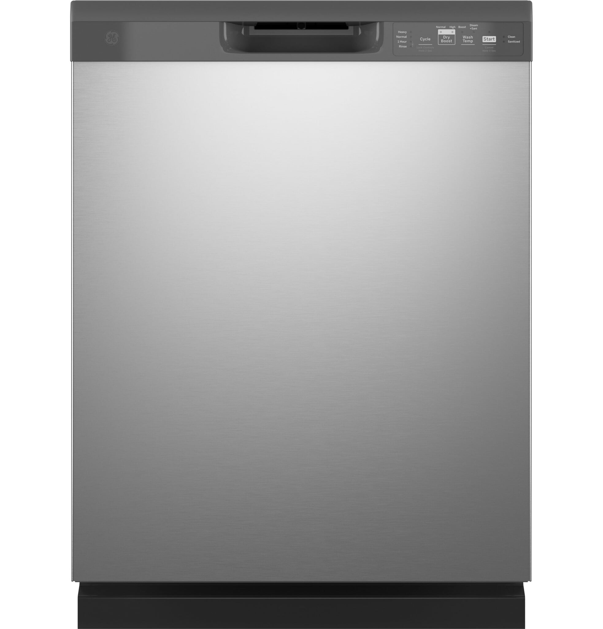 GE GE Dry Boost 24-in Front Control Built-In Dishwasher (Stainless Steel) ENERGY STAR, 55-dBA Standard Sound Level MODEL# GDF535PSRSS Stock# 8007-09