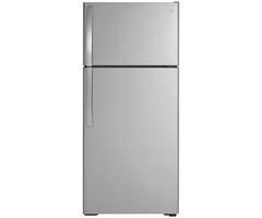 GE GE 16.6-cu ft Top-Freezer Refrigerator (Stainless Steel) MODEL# GTS17GSNRSS