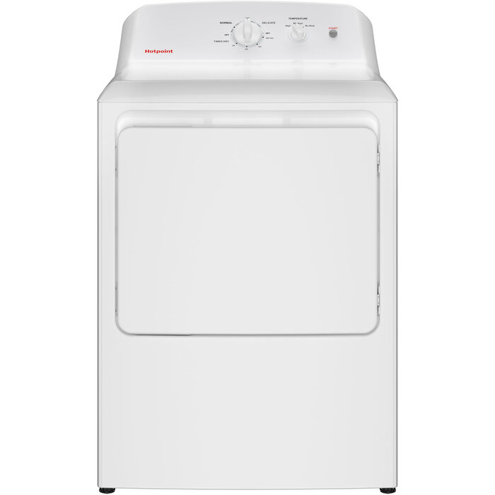 Hotpoint HOTPOINT  6.2-cu ft Vented Electric Dryer (White)  MODEL# HTX26EASWWW